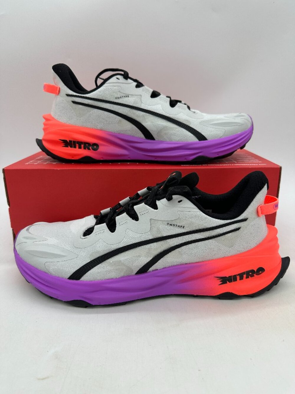 Puma Fast-Trac Nitro 3 Men's Size 10.5 White Multicolor Athletic Shoes 379786 12